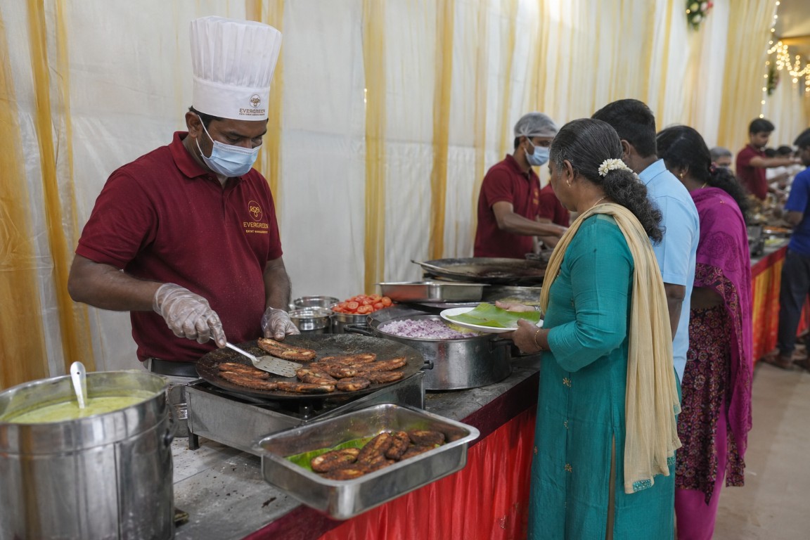 Ever Green catering — Live Counter Live Counter at an Ever Green catered event