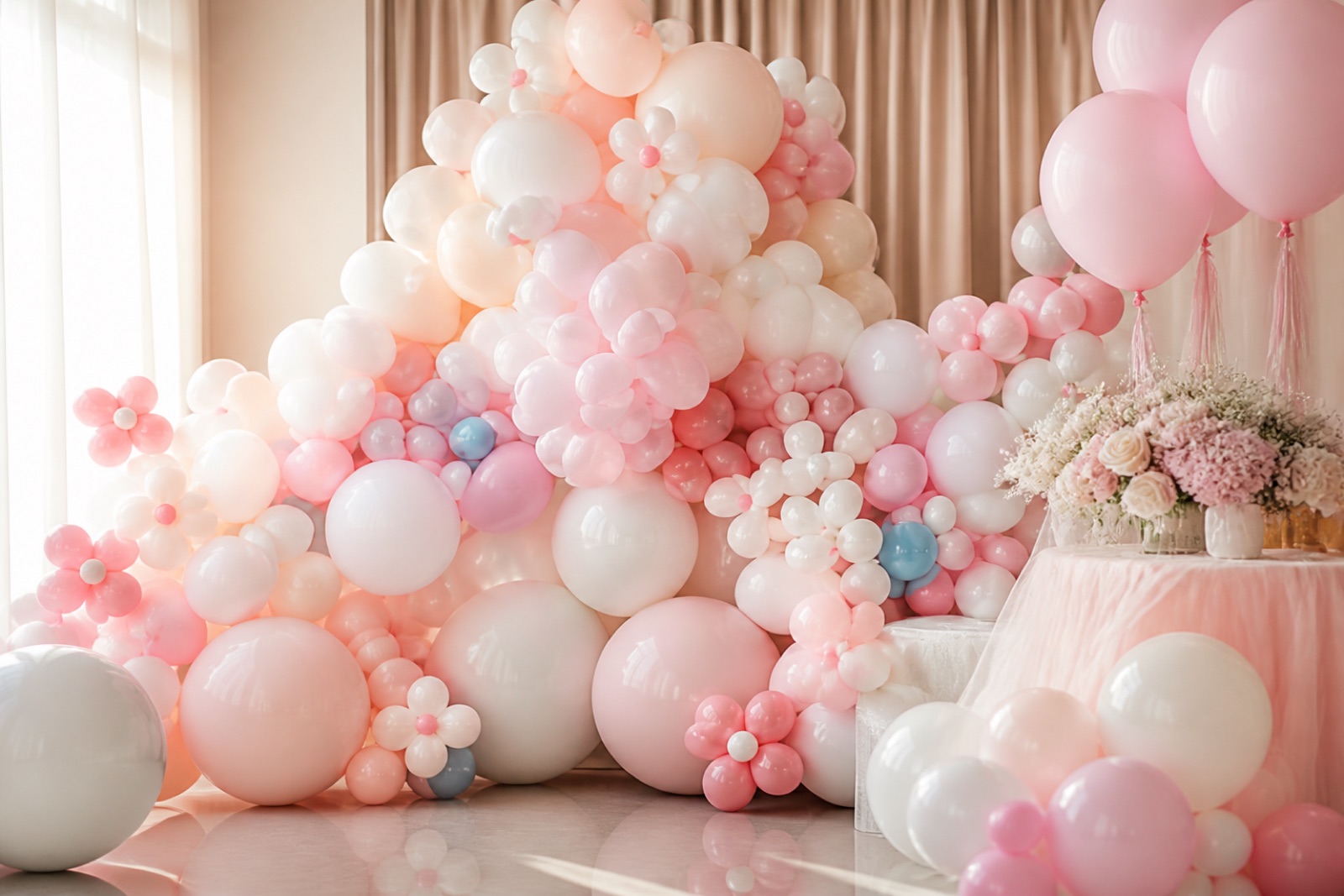Elegant baby shower decoration by Ever Green Event Management Elegant baby shower decoration by Ever Green Event Management